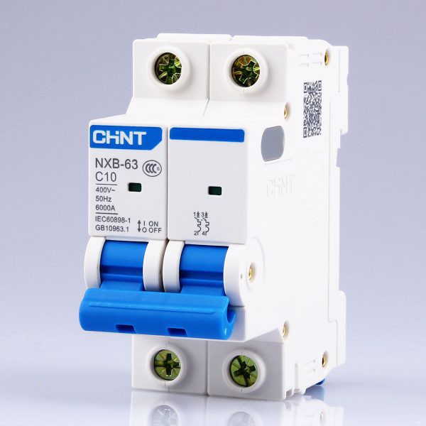 Aptomat - MCB 2P NXB-63 10~25A dòng cắt 6ka - chint