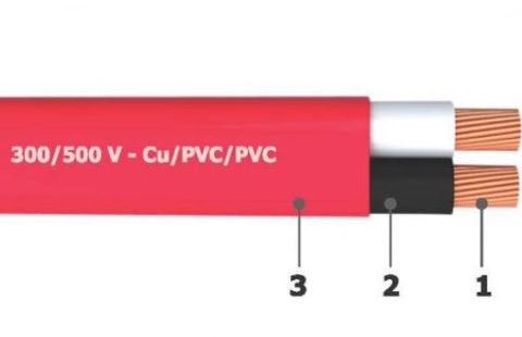 DÂY ĐIỆN DẸT 2 LÕI RUỘT MỀM BỌC CÁCH ĐIỆN PVC (DÂY Ô VAN) 300/500 V - CU/PVC/PVC