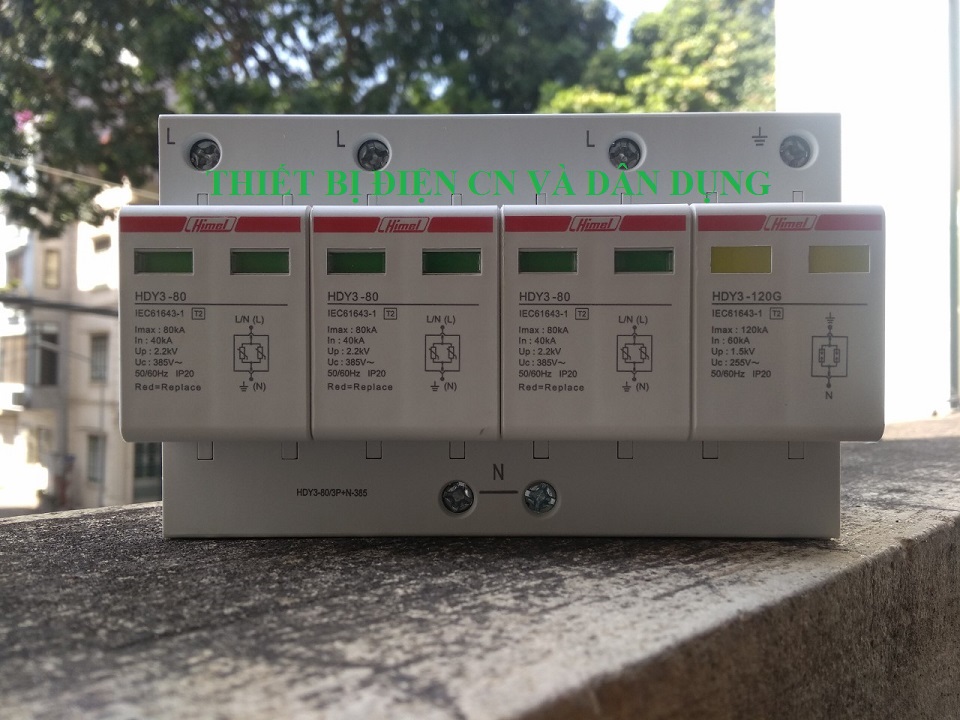 Thiết bị chống sét lan truyền 3P+N HIMEL HDY3406 40kA