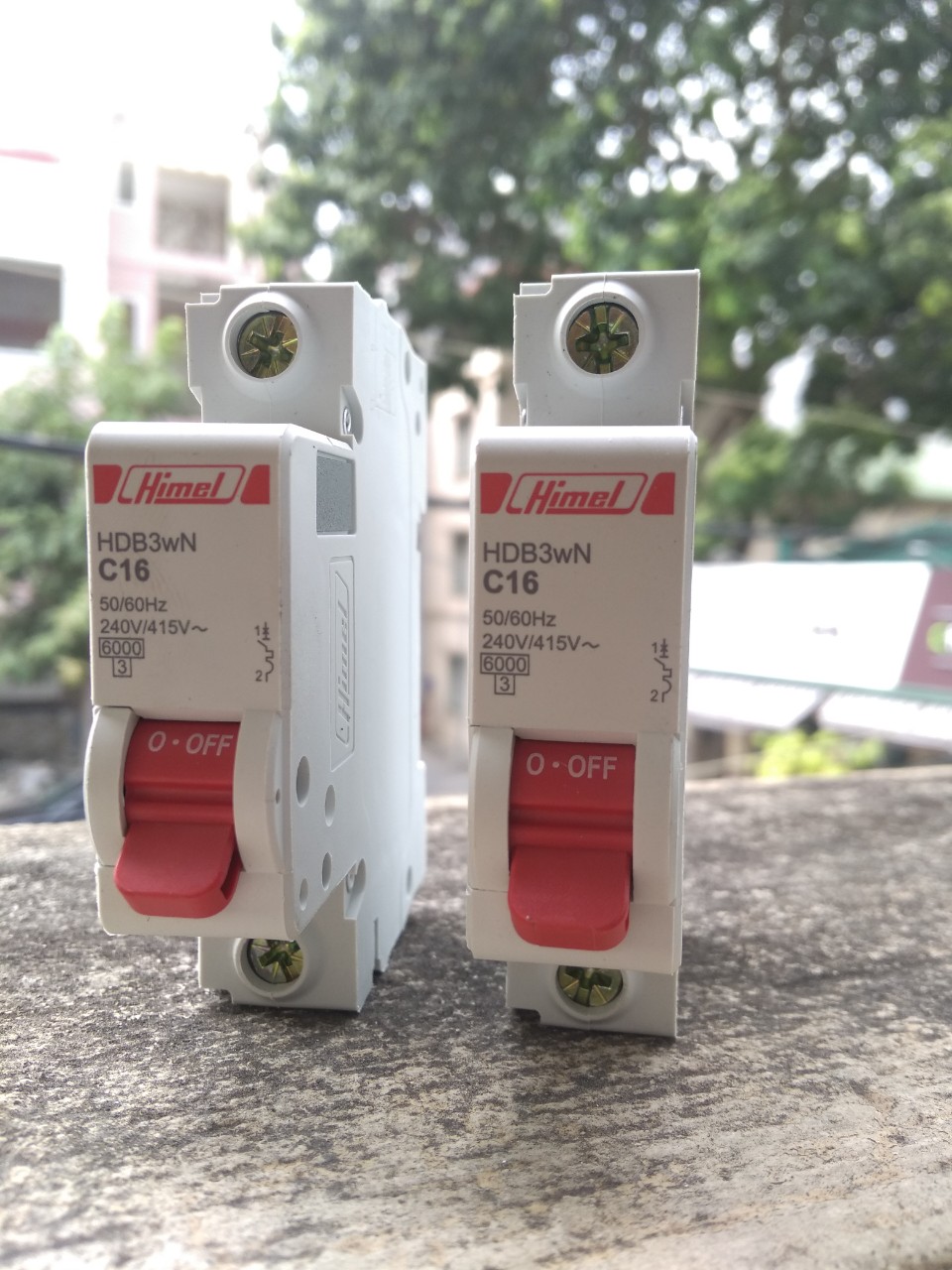 Cầu dao điện APTOMAT HIMEL MCB 1P HDB3WN1C 6-63A 6kA
