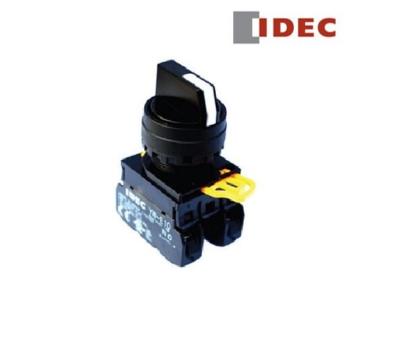 Phụ kiện tủ điện - Công tắc xoay 3 vị trí không khóa IDEC YW1S-3E11 tiếp điểm 1NO+1NC tự giữ