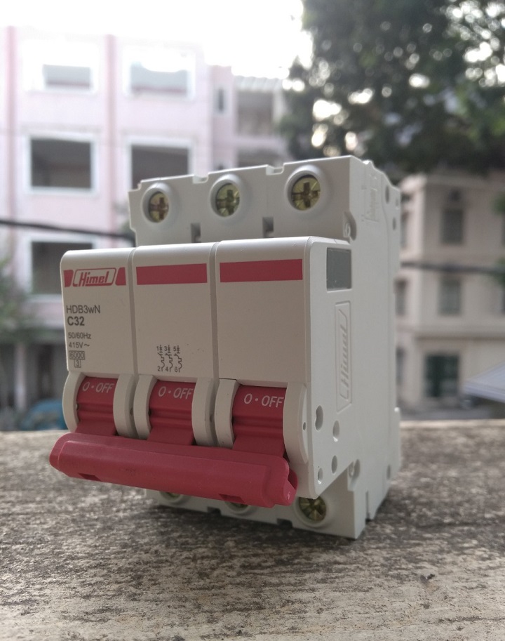 Cầu dao điện APTOMAT HIMEL MCB 3P HDB3WN3C 6-40A 6kA